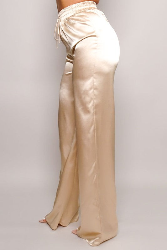 DREAM IN SATIN PALAZZO PANTS