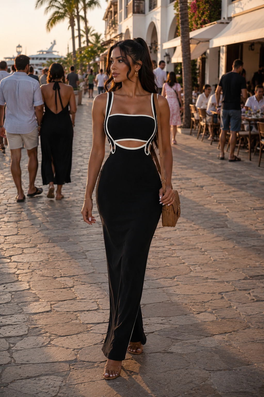 Colorblock Maxi Dress Set lifestyle hero image