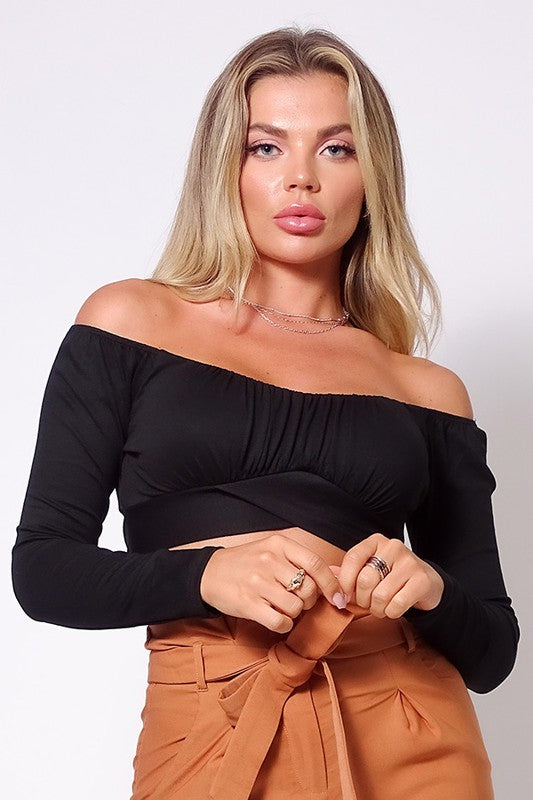 ROMANTIC CASUAL ANNA OFF SHOULDER TOP