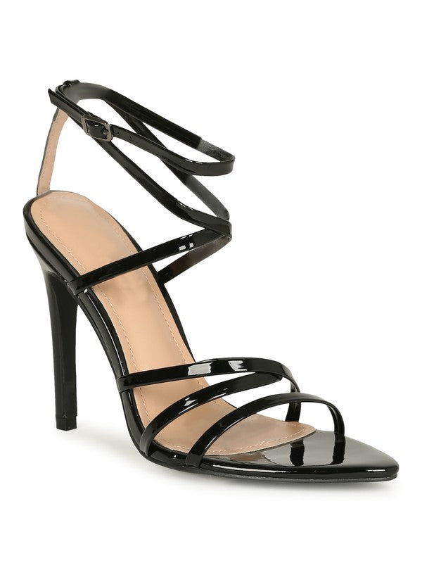 Mabel-9 Ankle Strap Heel Sandals for Summer Night Out