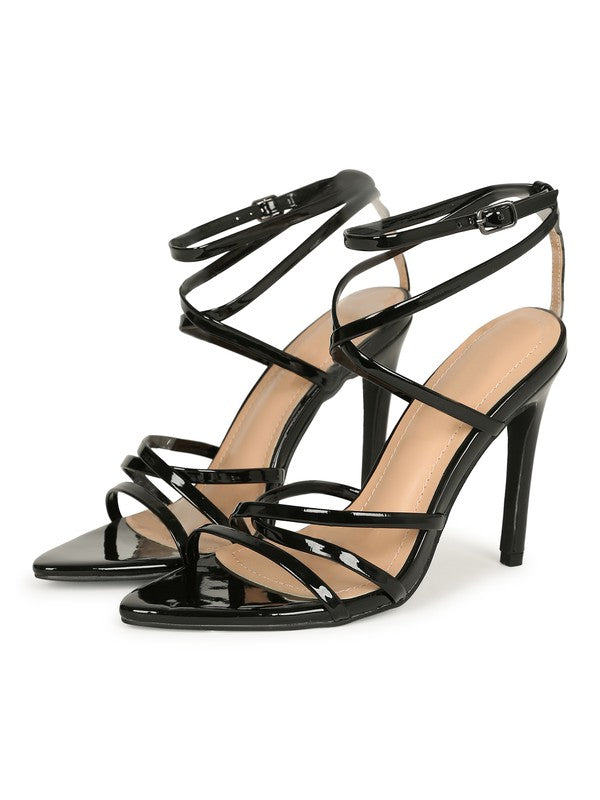 Mabel-9 Ankle Strap Heel Sandals for Summer Night Out