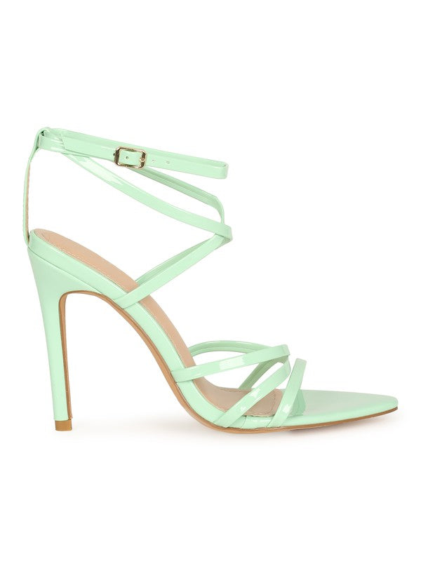 Mabel-9 Ankle Strap Heel Sandals for Summer Night Out