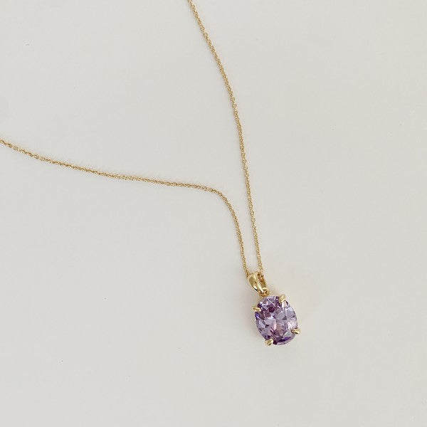 Confection Purple Crystal Necklace