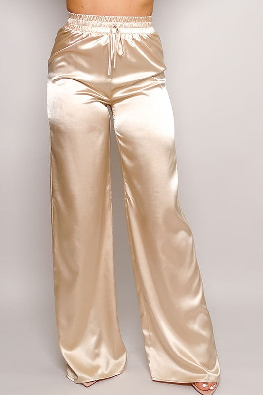 DREAM IN SATIN PALAZZO PANTS